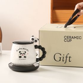 55 Degree Constant Temperature Cup Warm Set Cute Cartoon Panda (Option: 4style-UK)