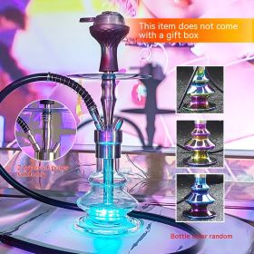 Arabic Hookah Full Set Bar Kettle Stainless Steel Large Single And Double Tube (Option: Stainless steel-Single tube package)