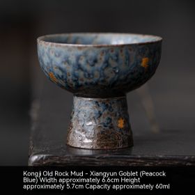 Bronze Glaze Ceramic Tea Set (Option: Peacock Blue)