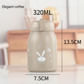 Men's And Women's Fashion Simple And Portable Warm-keeping Water Cup (Option: Mengmeng Bunny Coffee-320ml)