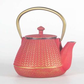 Soft Decoration Home Decoration Hotel Outdoor Tea Pot (Option: 1000ml Bamboo Pot Red)