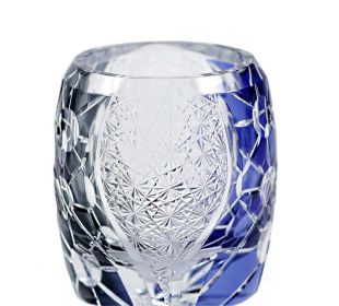 Japanese-style Edo Cut Hand Carved Crystal Glass Whisky Tumbler Mild Luxury Retro (Option: Neptune)