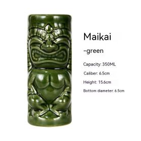 Hawaii Personality Ceramic Cup (Option: Makai Statue Green-Others)