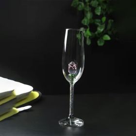 Rose Champagne Glass Simple Fashion Glass (Option: Color 6)