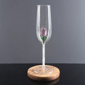 Rose Champagne Glass Simple Fashion Glass (Option: Color 2)