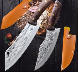 Forging Slaughter Peeling Meat Cutting Boning Knife Longquan Handmade Kitchen Knife (Option: set)