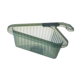 1pcKitchen Sink Drain Basket Swan Drain Basket Multi-Functional Hanging Filtering Draining Rack Sponge Holder Shelf Baskets Kitchen Sink Filter (Color: Green)