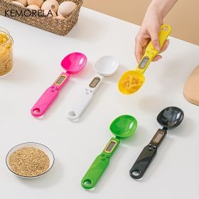 500g; LCD Electronic Digital Spoon Scale; Digital Measuring Spoon; Kitchen Scale Weighted Gram Spoon (Batteries Are Not Included) (Color: Black)