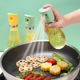 1pc Oil Spray Bottle; Kitchen Household Barbecue Olive Oil Edible Oil Push-type Oil Sprayer; Kitchen Tools; Kitchen Supplies (Color: Green)