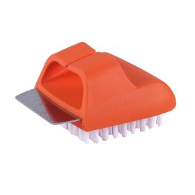 1pc Grill Cleaning Brush; Scraper For Cleaning; Kitchen Tools (Color: Orange)