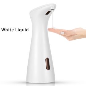 Automatic Liquid or Foam Soap Dispenser Intelligent Infrared Induction foam Hand Washing Machine for Kitchen Bathroom Dispenser (Color: White Liquid, Ships From: China)