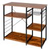 Home Kitchen Baker's Rack Microwave And Food Industrial Shelf