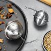 1pc 304 Stainless Steel Seasoning Ball; Thickened Ball Tea Strainer; Spice Filter; Kitchen Gadget