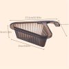 1pcKitchen Sink Drain Basket Swan Drain Basket Multi-Functional Hanging Filtering Draining Rack Sponge Holder Shelf Baskets Kitchen Sink Filter