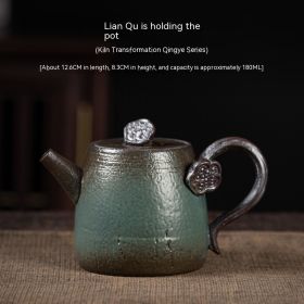 Stoneware Handmade Trumpet Teapot (Option: Lianqu Jug)